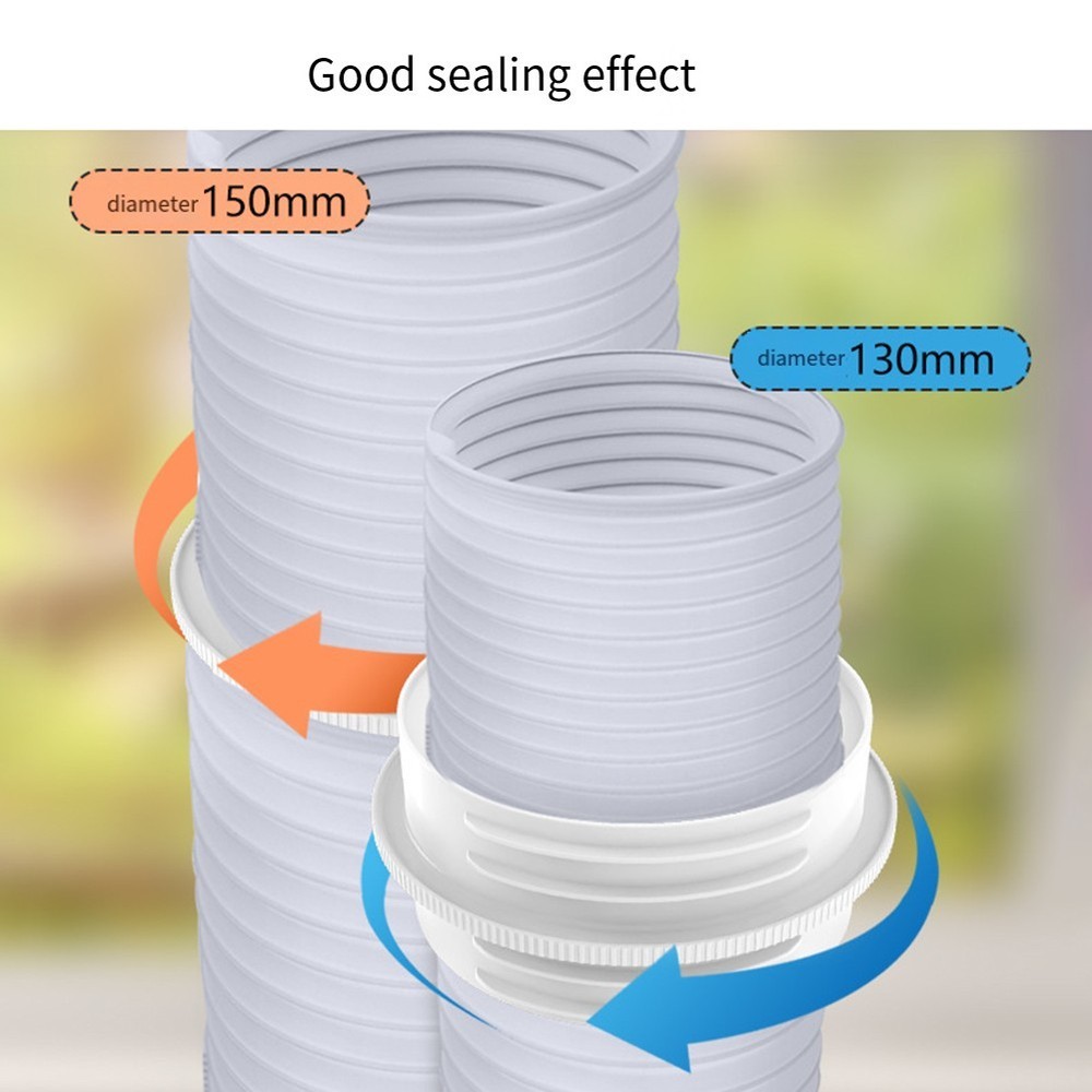 Secure Connection for Maximum Efficiency Portable AC Exhaust Hose Connector