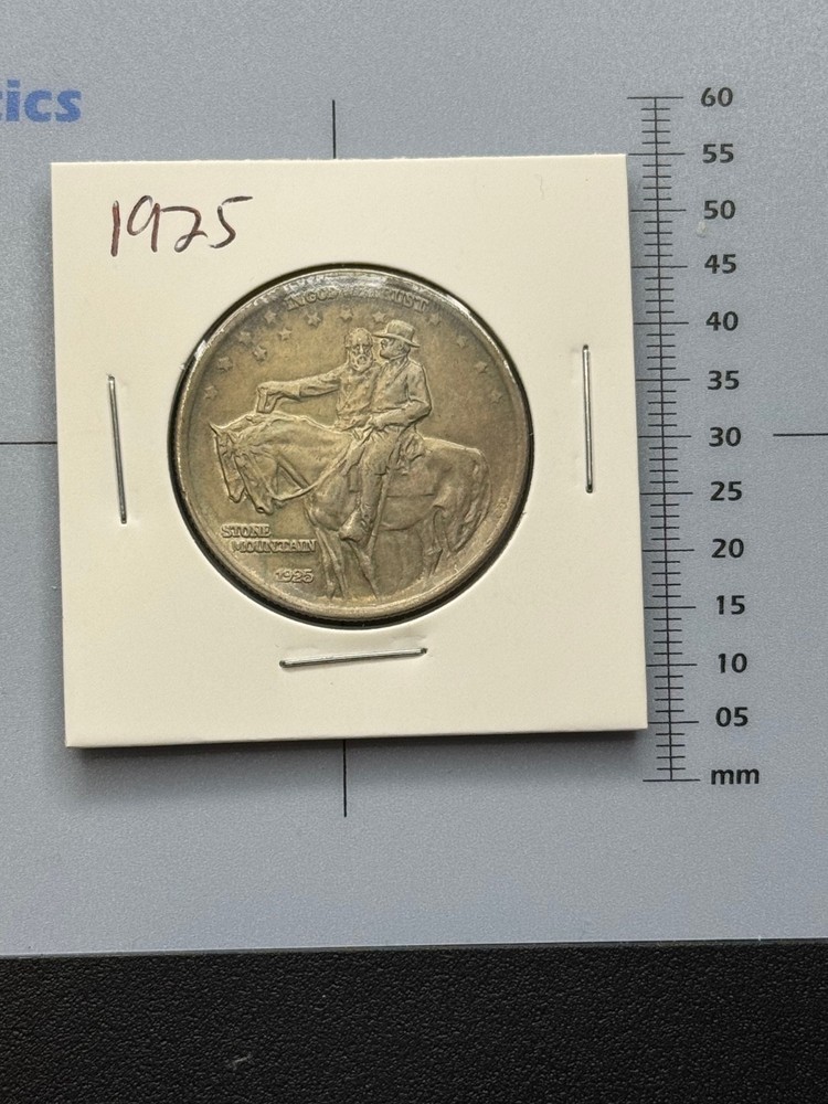 1925 Stone Mountain Commemorative Half Dollar, 90% Silver