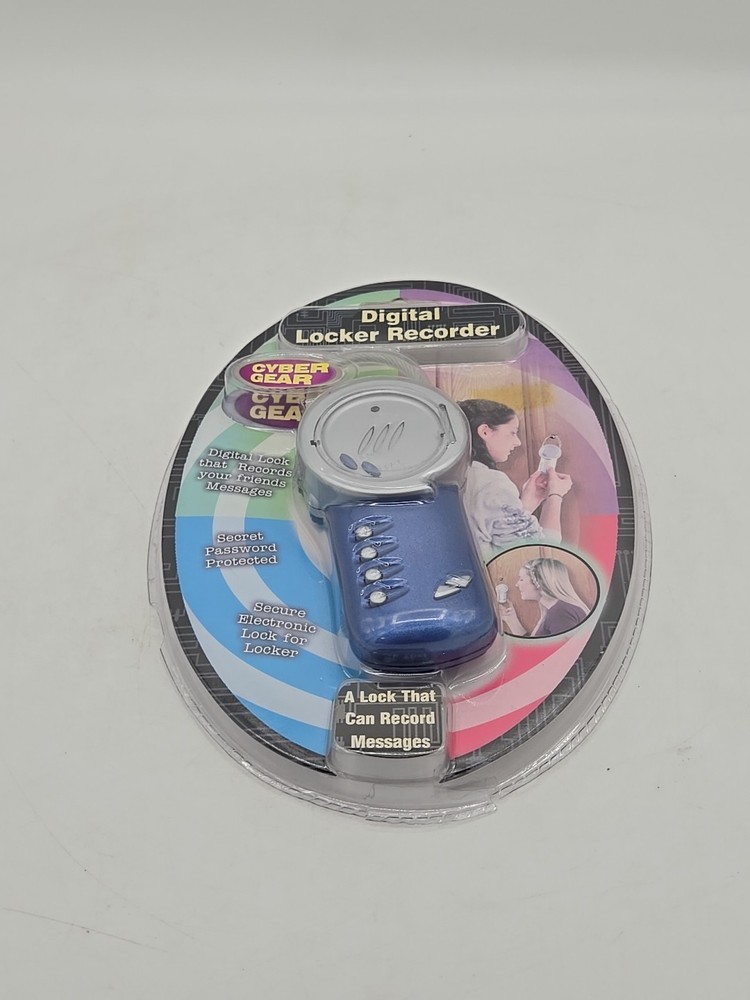 Cyber Gear Digital Locker Recorder Lock That Can Record Messages NEW