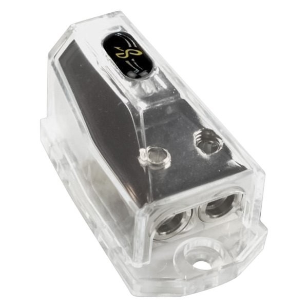 Distribution Block, Shoc-Krome Plated 2-Position Power & Ground Distribution