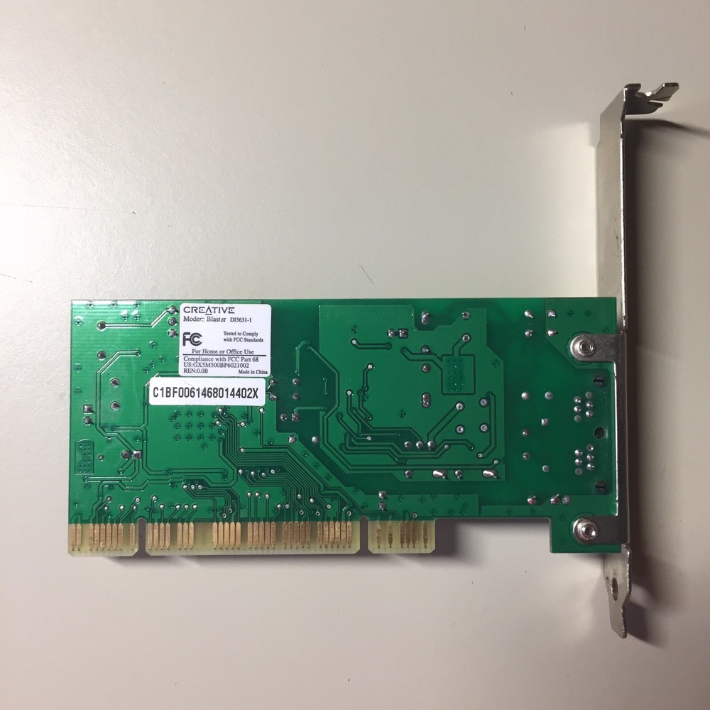 Vintage Creative Modem Blaster Card D13631-1