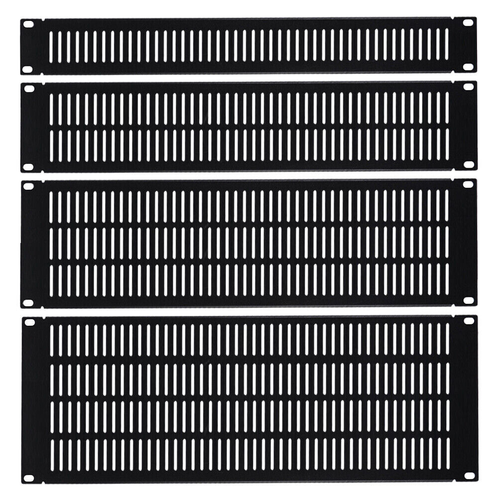 1U-4U Vented Unvented Blank Rack Mount Panel Spacer 19" Network Server Cabinet