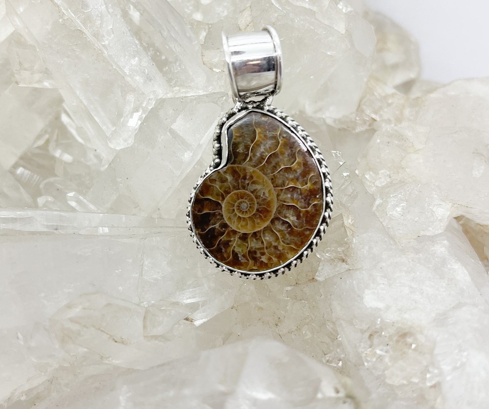 Ammonite Pendant $85