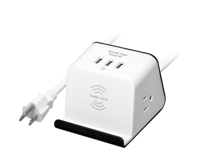 Rosewill - RHSP-19002 - Wireless Charging Station Surge Protector - White