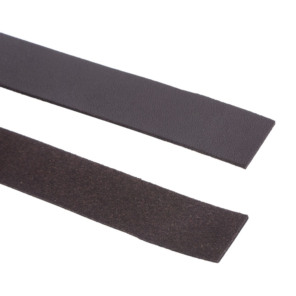Leather Straps Strip Belt 2cm(0.8" Width) Leather Strips Dark Brown, 2pcs