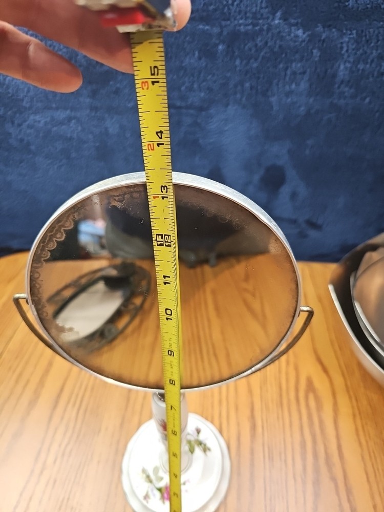 Vintage Rose Vanity Mirror Double Sided