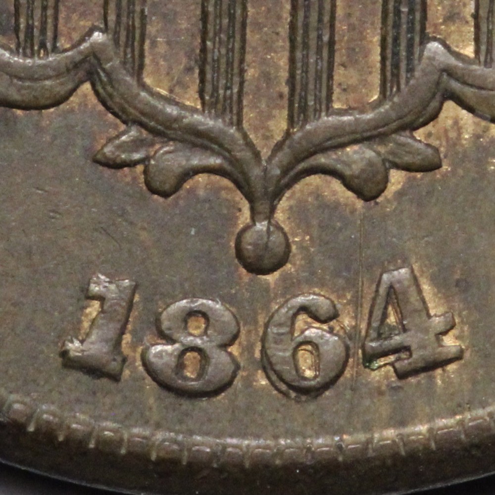 1864/1864 Two Cent Piece BU *UNCIRCULATED* MS E171 JICIJ