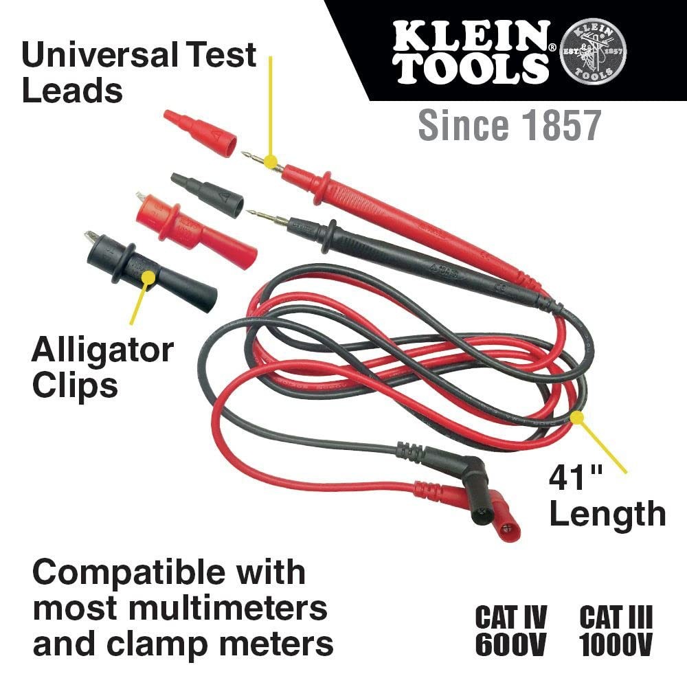 Replacement Test Lead Set Right Angle 69410 20ft Electrical Testing Kit