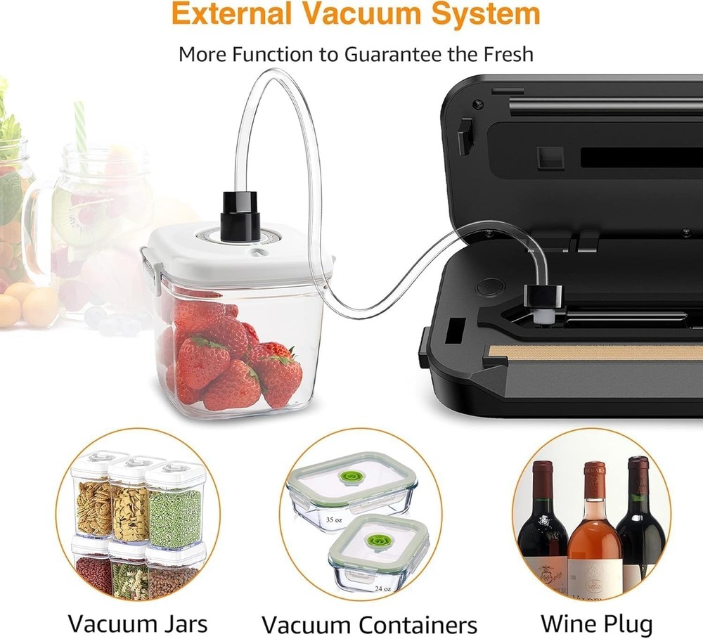 Automatic Vacuum Sealer | Bags & Cutter Included