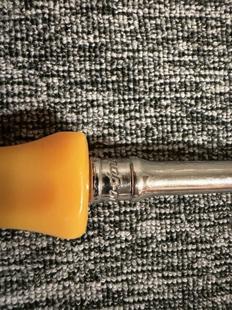 Vintage SNAP-ON Tools Yellow Handle Ratchet-TML836-Used-good Shape
