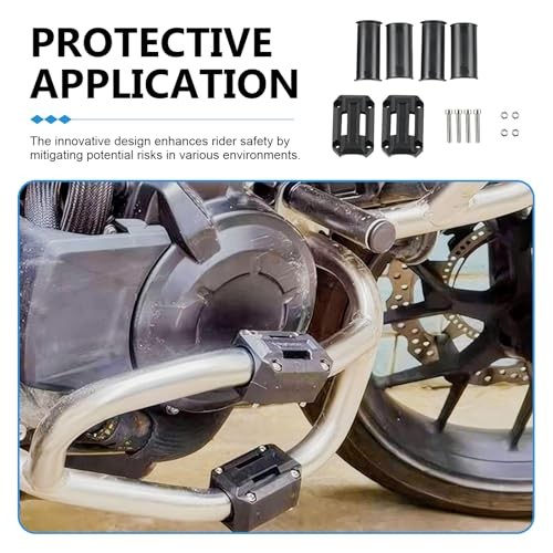 2 PCS Motorcycle Engine Guard Bumper Block, Crash Bar Protector, Anti-Scratch