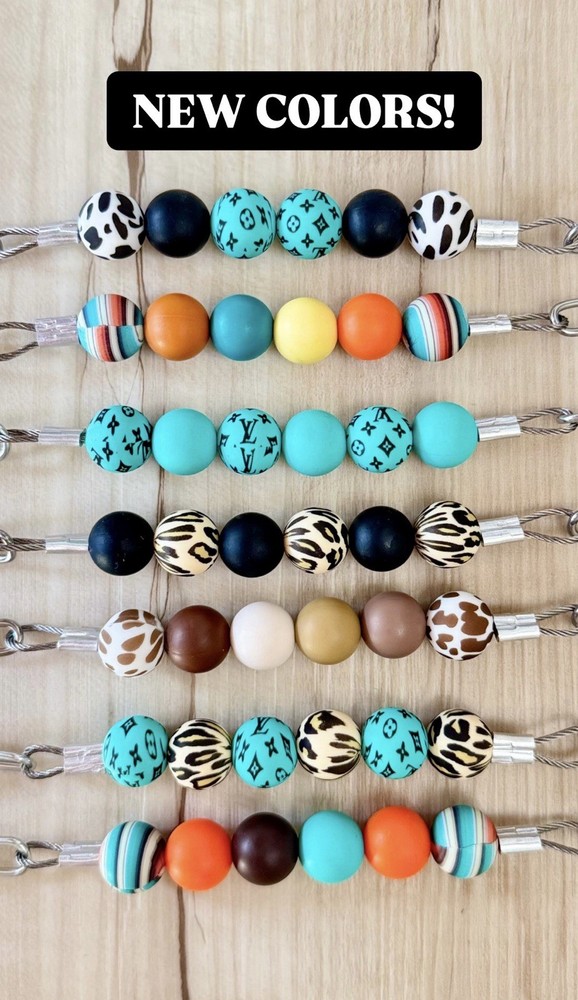 Silicone Beaded Curb Straps FREE SHIPPING!