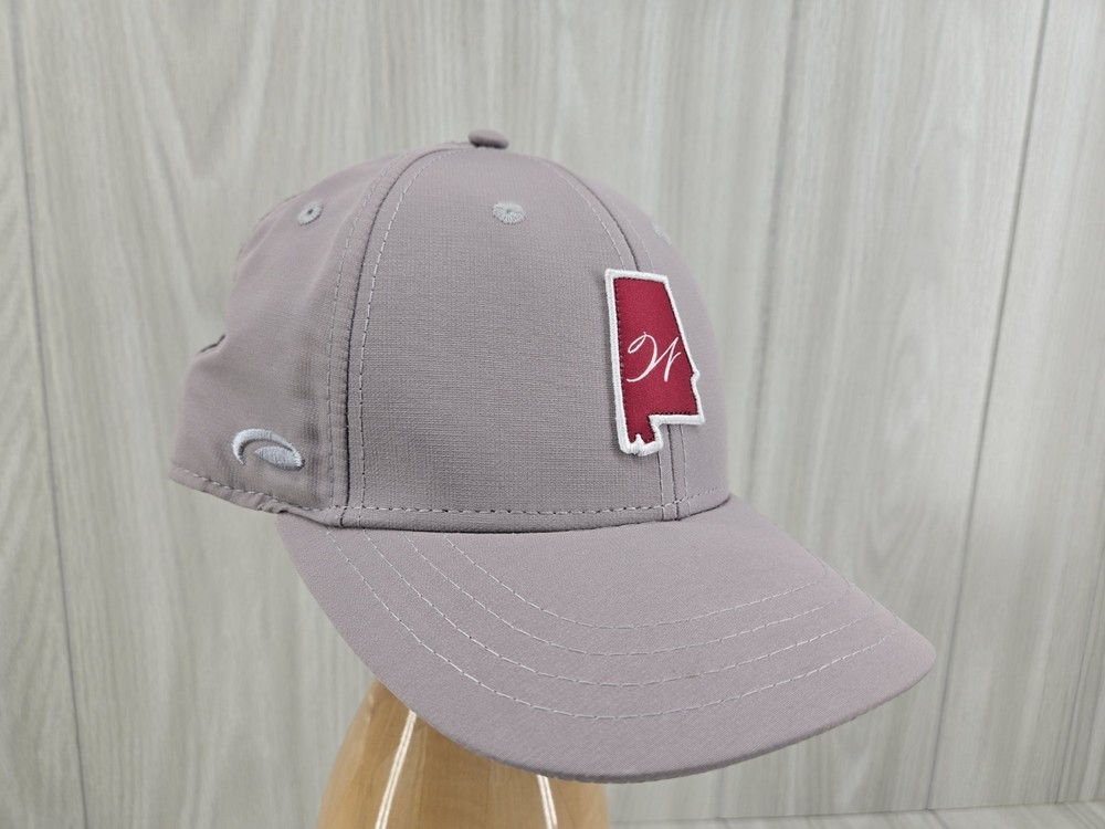 Pukka Alabama State Logo Gray Adjustable Baseball Cap Hat