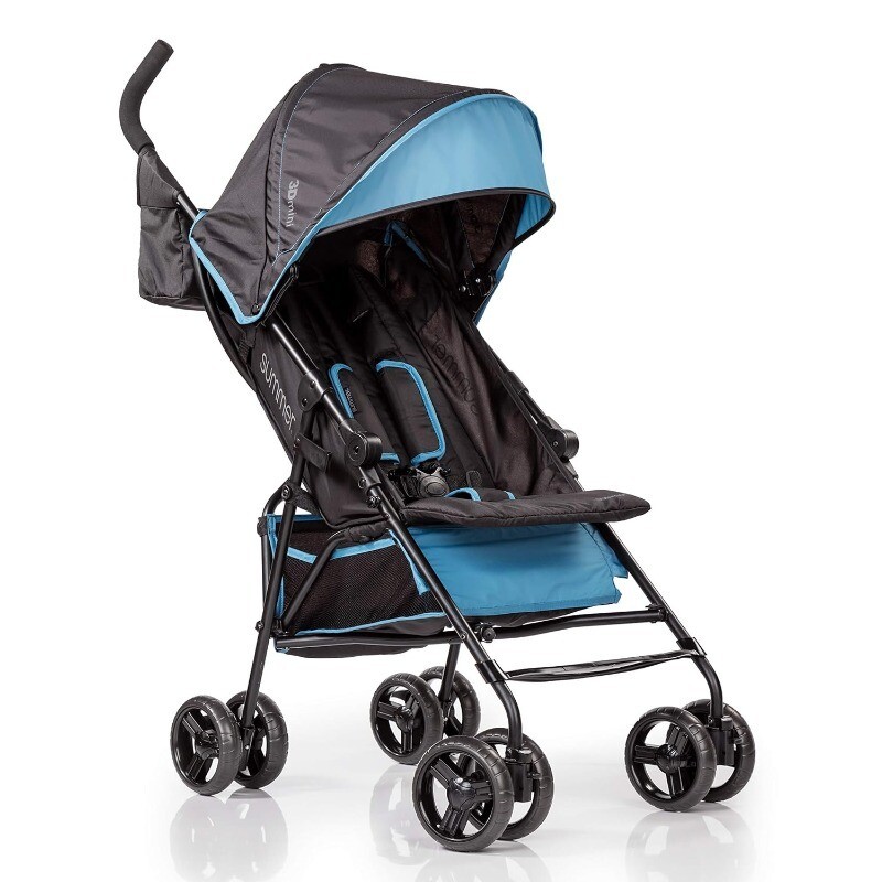 Stroller Lightweight Infant Stroller with Compact Fold Multi-Position Recline