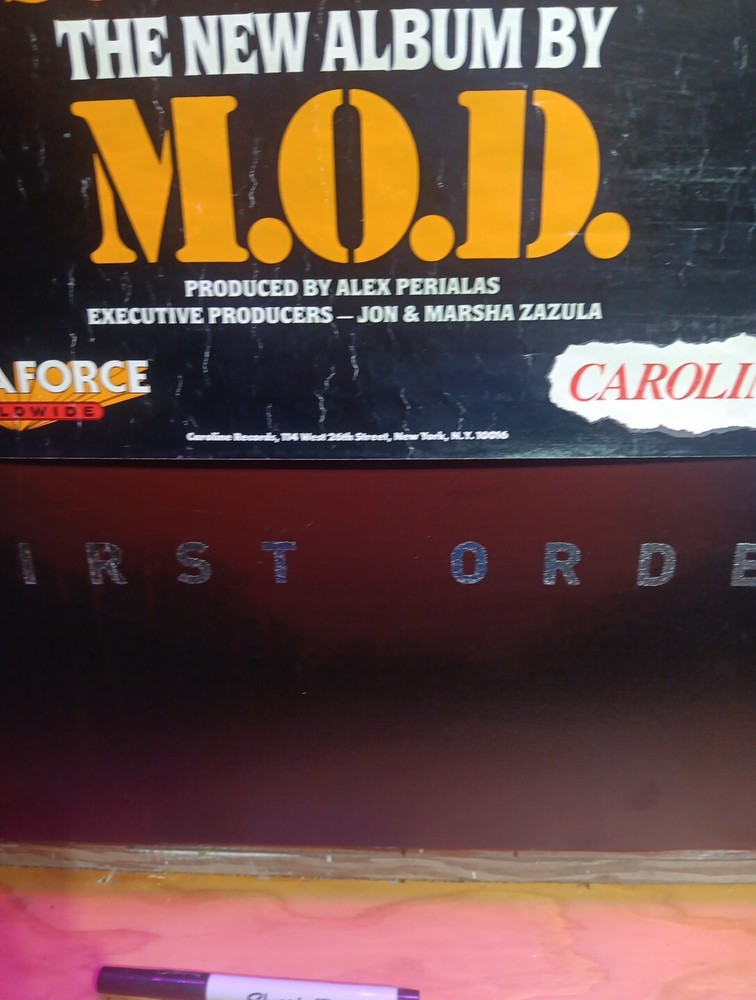 M.O.D. 1989 Gross Misconduct Original Promo Poster Anthrax