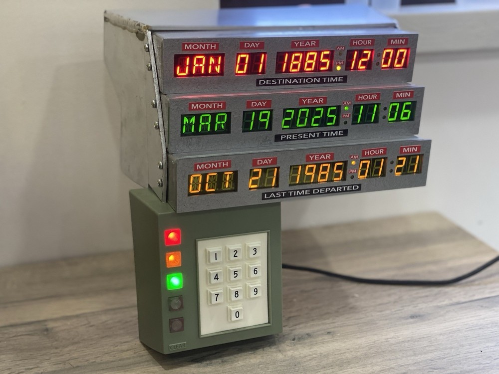 Back To The Future BTTF Delorean Time Machine Time Circuits Replica Prop
