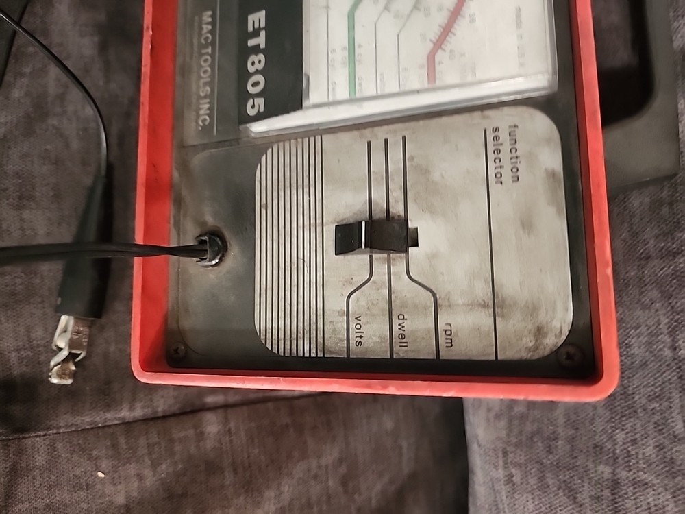 Vintage Mac Tools ET-805 Voltage RPM Dwell Analyzer Tester