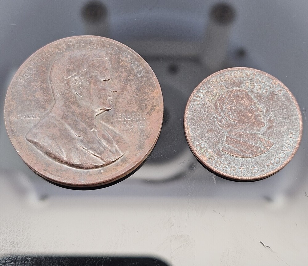 2 Herbert Hoover Presidential Commemorative Coins