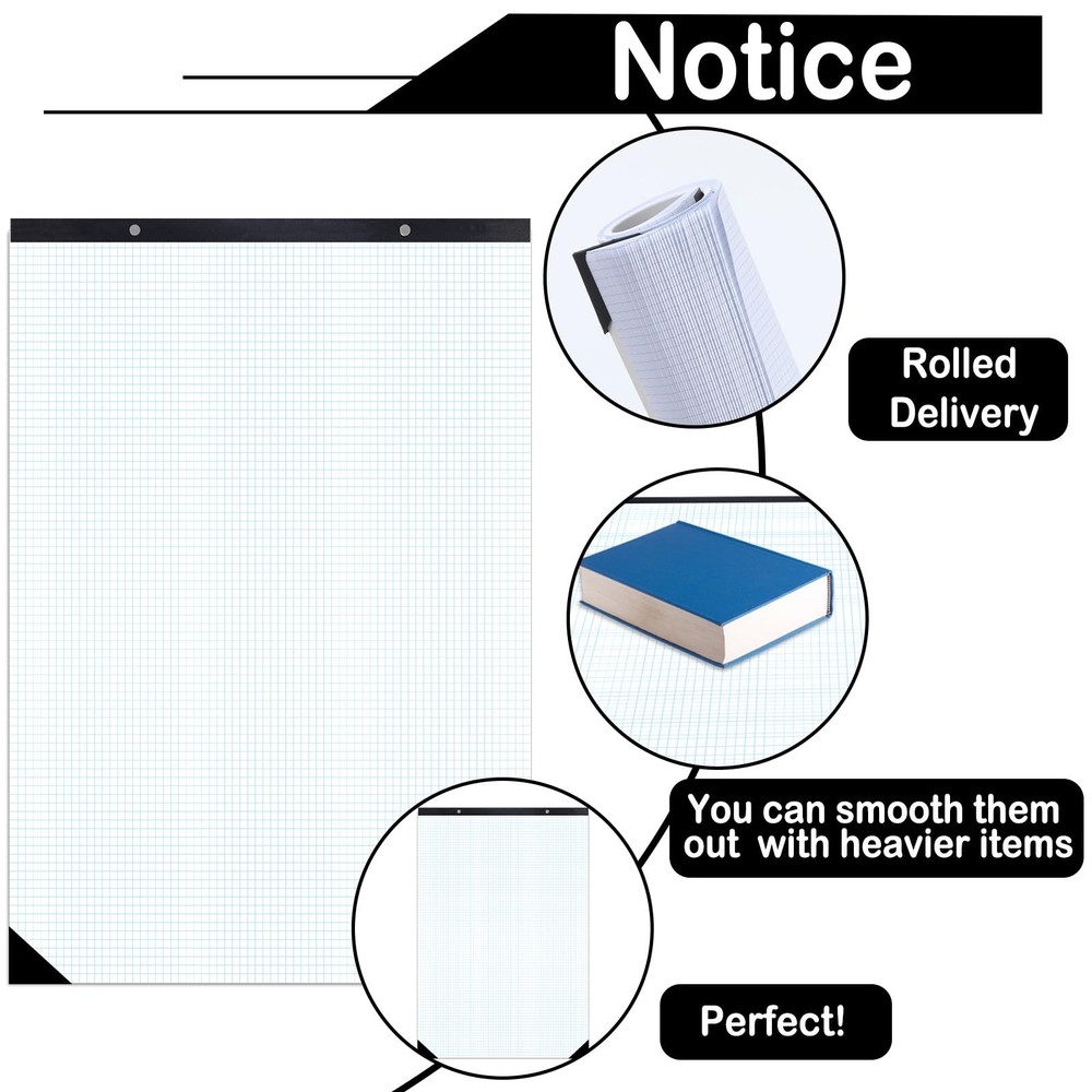 Large Engineering Graph Paper Pad 22x 17 Landscape 4 X 4 Blue Grid Pad Giant ...