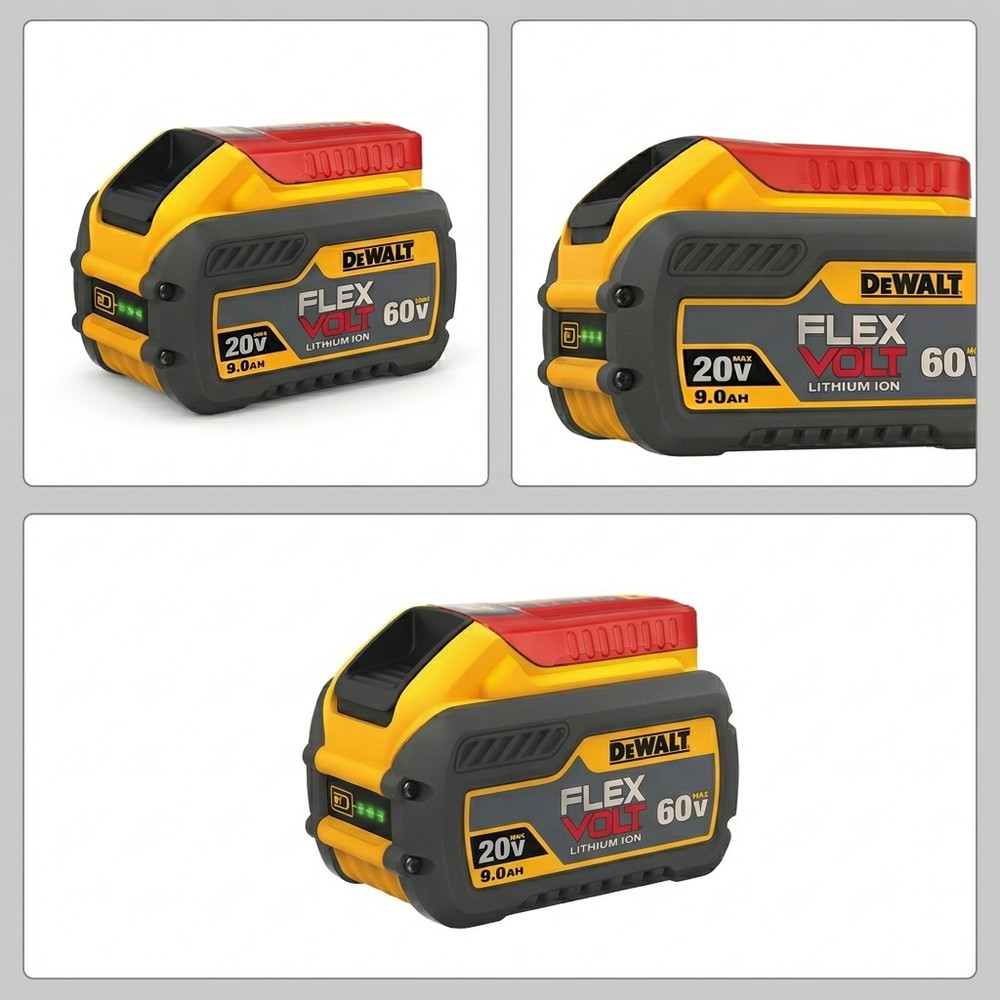 1 Pack DEWALT DCB609 FlexVolt 20V / 60V MAX 9.0Ah Lithium-Ion Battery Tool