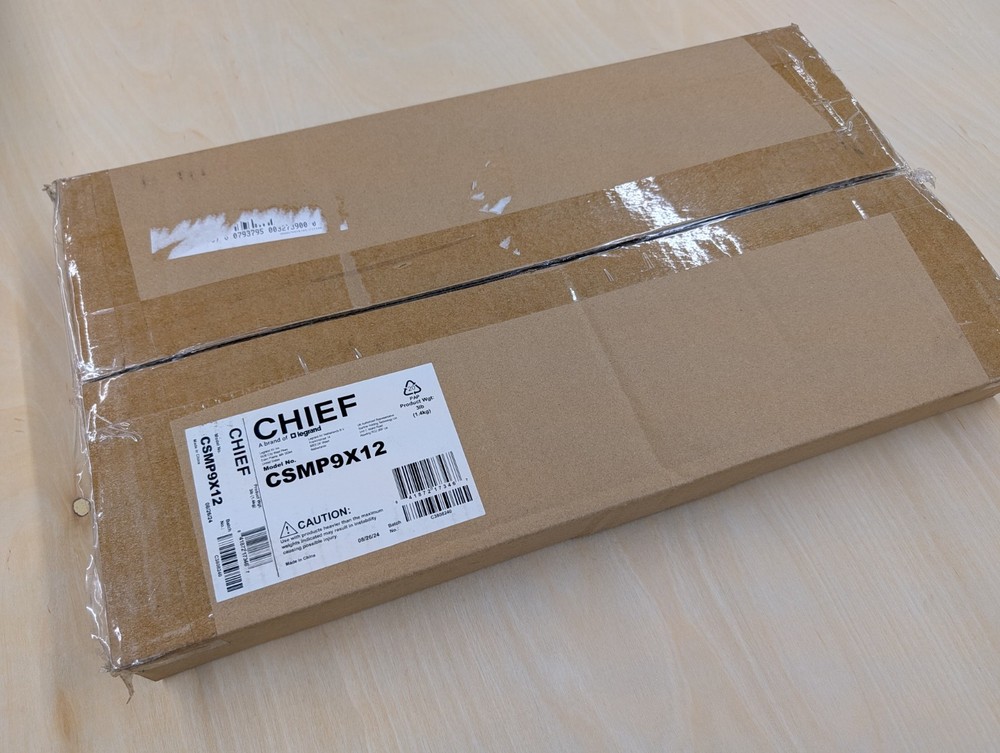 Chief CSMP9X12 Proximity Component Storage Panel Mounting Black New