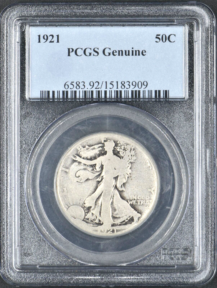 1921 Walking Liberty Half Dollar PCGS Genuine