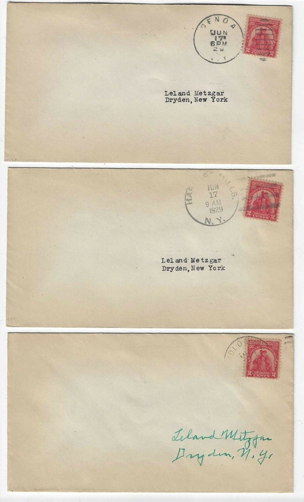 FDC's   # 657   Sullivan Expedition-- 5x  unofficial cxls