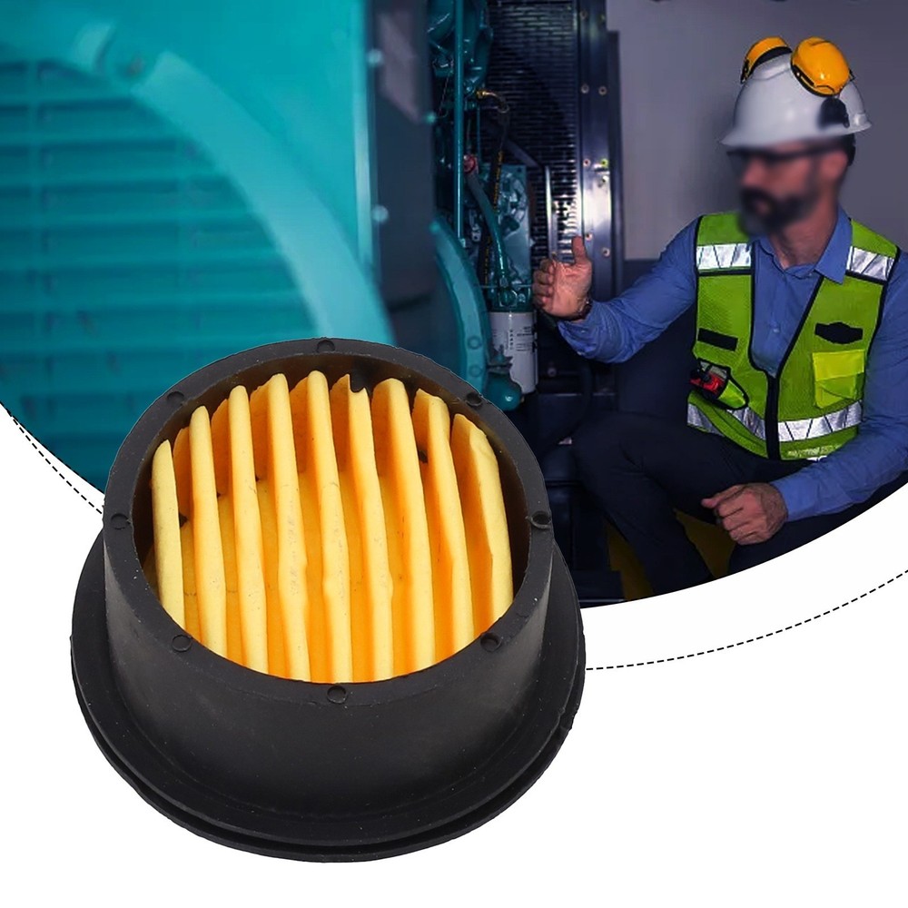 Disposable Sponge Filter Muffler Filter Air Compressor 73mmx60mm Black