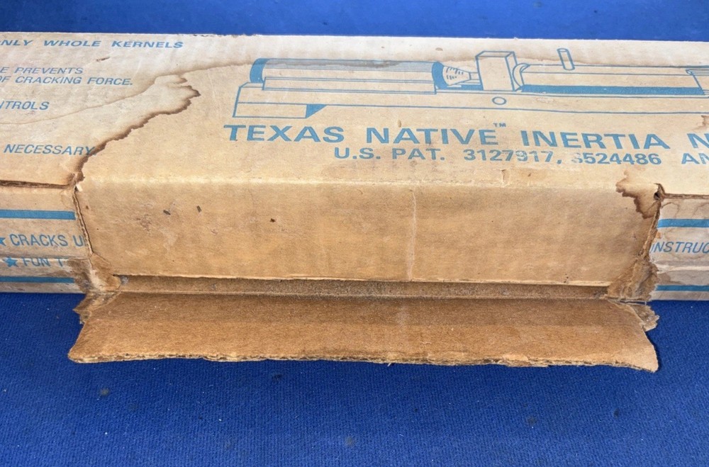 Vintage TEXAS NATIVE INERTIA NUTCRACKER MODEL #7141 ORIGINAL BOX & Instructions