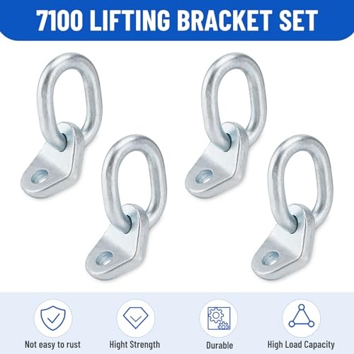 7100 Lifting Bracket Set 17700 lb Engine Lift Bracket, Forging Process, 4 Pack