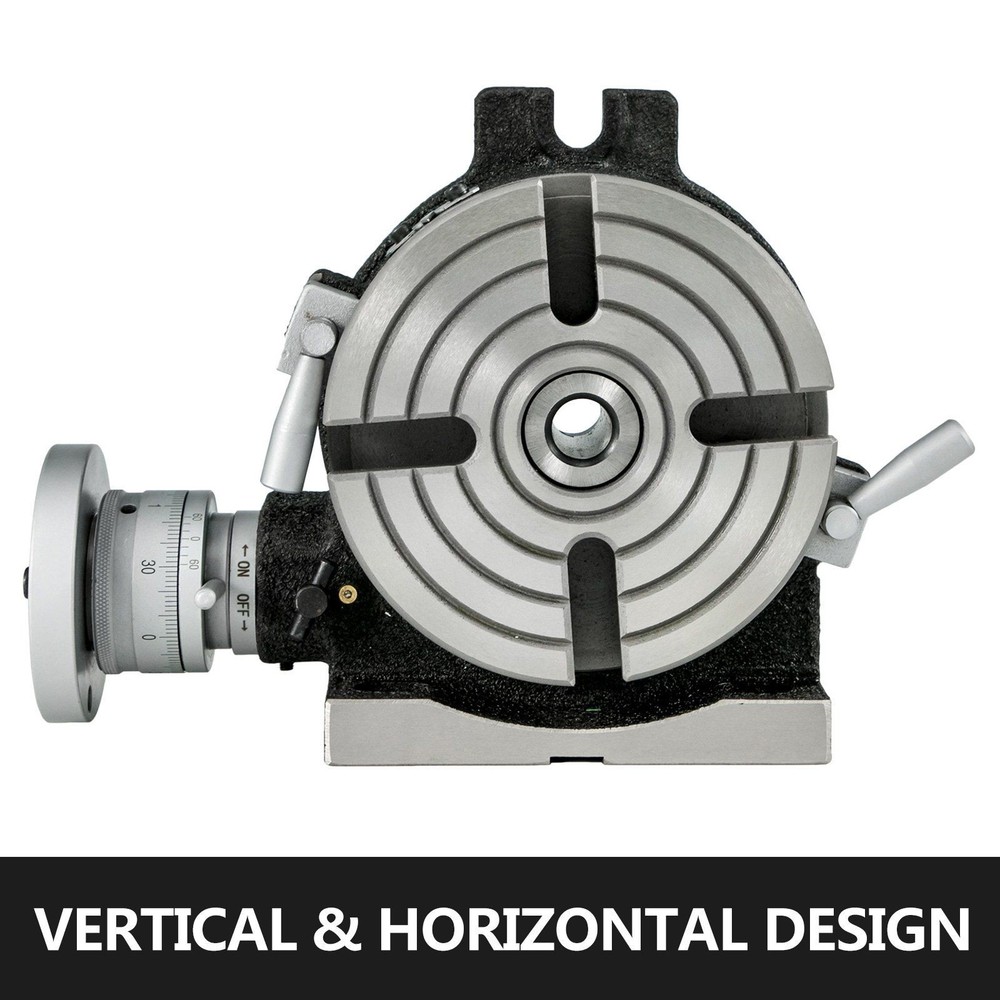 6in 150mm 4-Slot Horizontal Vertical Rotary Worktable Plate