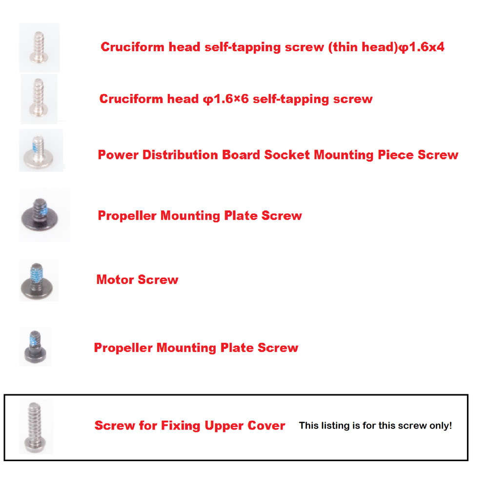 Spark Screw for Fixing Upper Cover