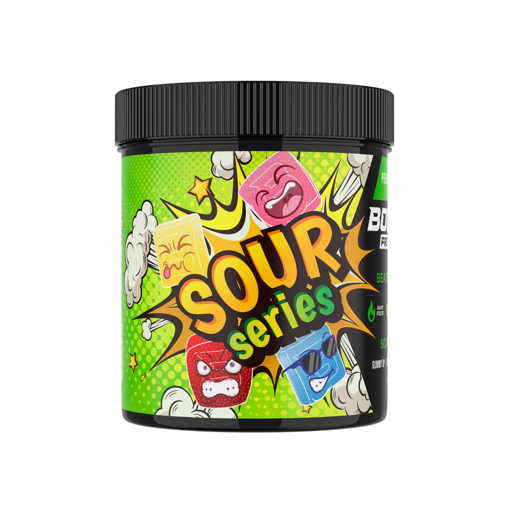 Beast Mode Pre-Workout Gummies - Sour Series