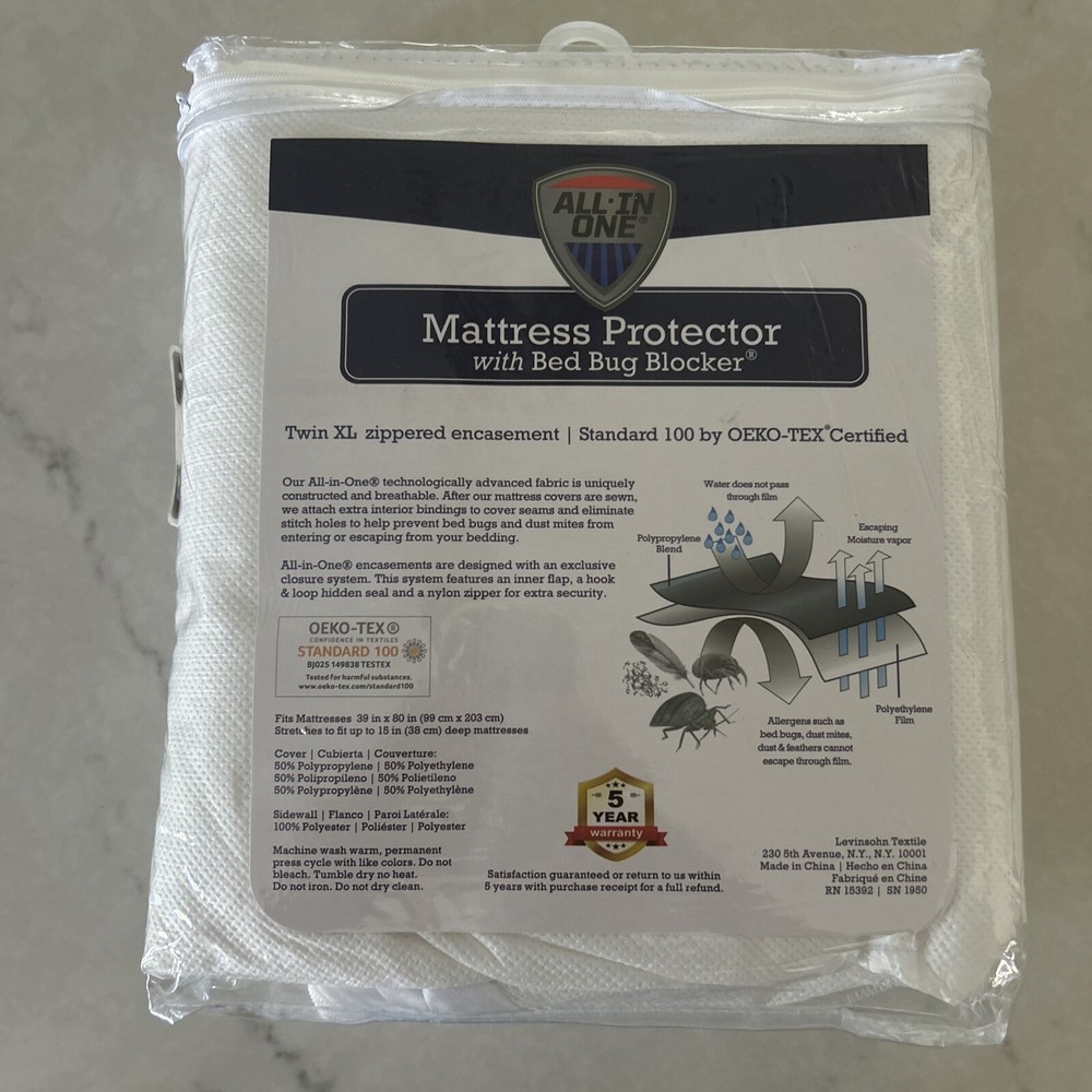 Mattress Protector w/ “Bed bug Blocker”