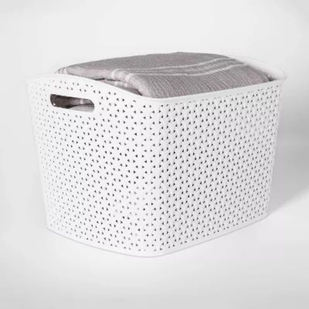 Y-Weave XL Curved Decorative Storage Basket