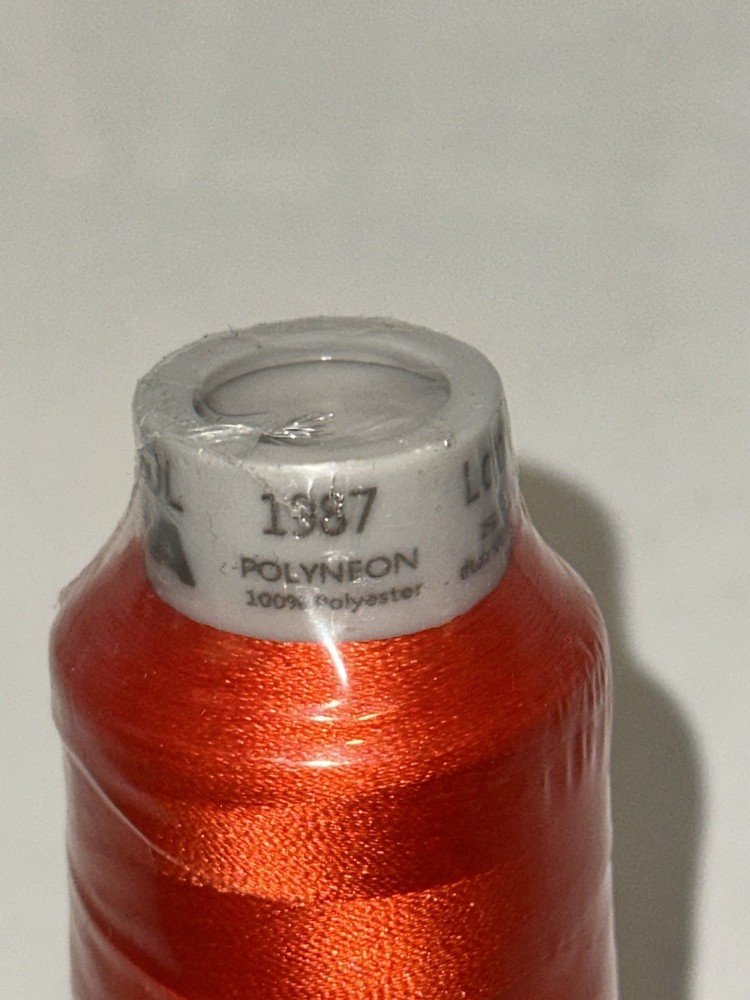 MADEIRA (10 PACK) Polyneon #40 Polyester Embroidery Thread 2500m Orange 1987