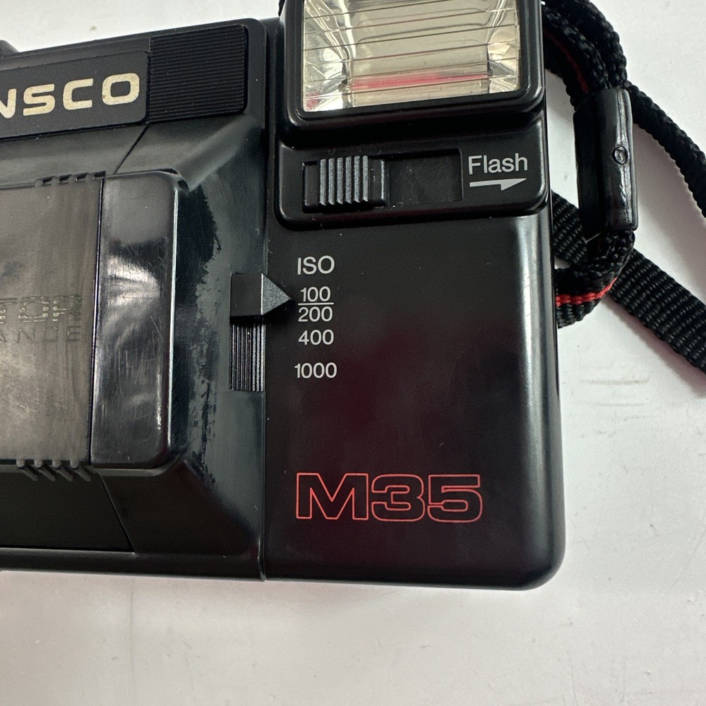 Ansco Vintage M35 Camera Motor Advanced with Case Tested