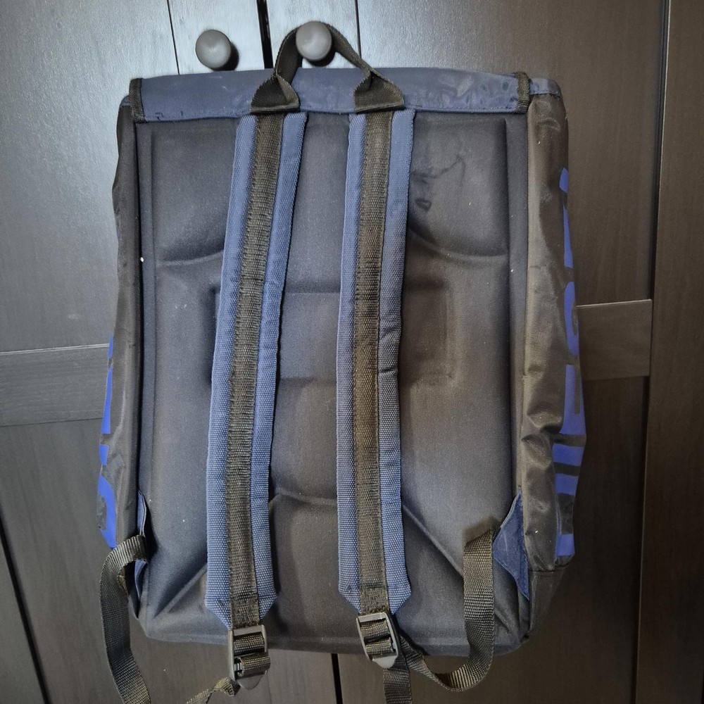 Vintage Diesel Competition Backpack with Colourful Stripe Design