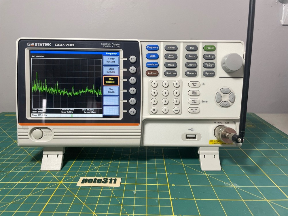 GW Instek GSP-730 Benchtop Spectrum Analyzer
