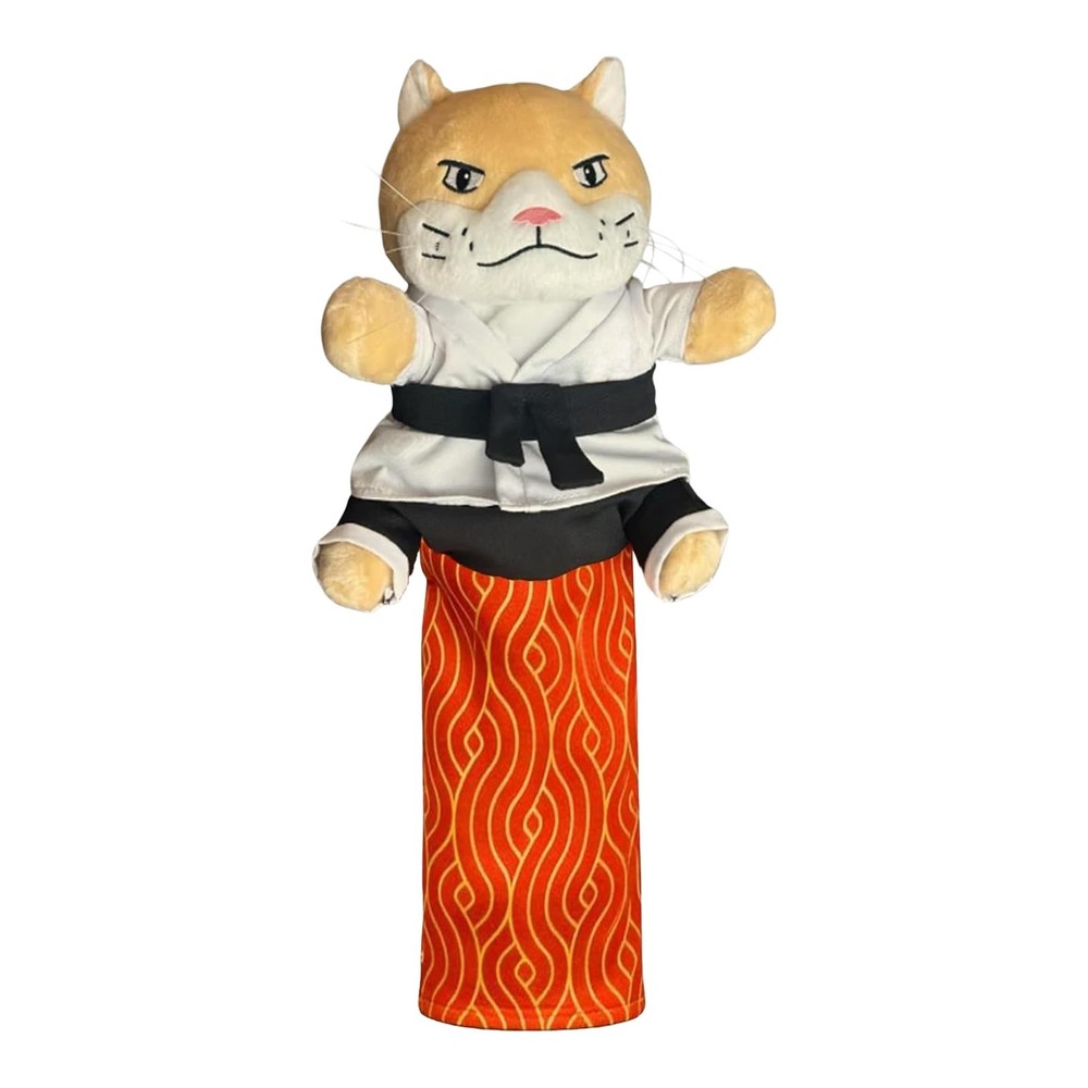 Cat Karate Kitty Puppet Cat Wrestling Puppet with Protective Forearm Sleeve