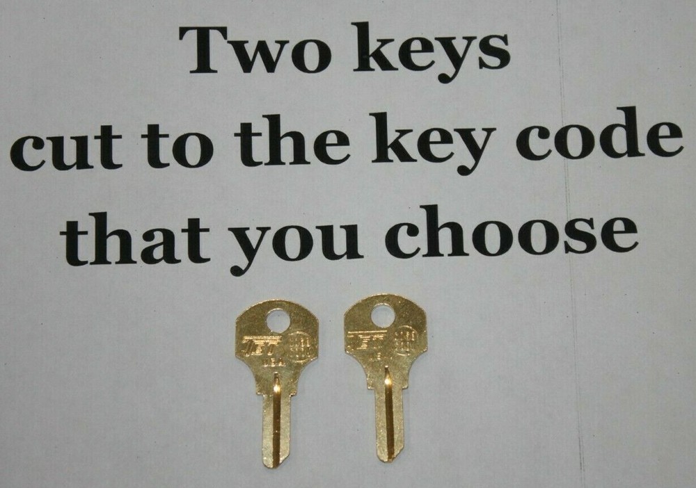 4001-4050 Pair of Keys For Craftsman tool box cut to your code. replacement key