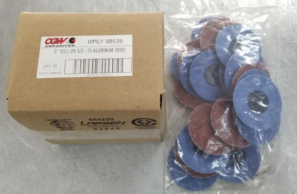 Camel Grinding Wheels 3” Roll-On 24 Grit Sanding Disc #59536