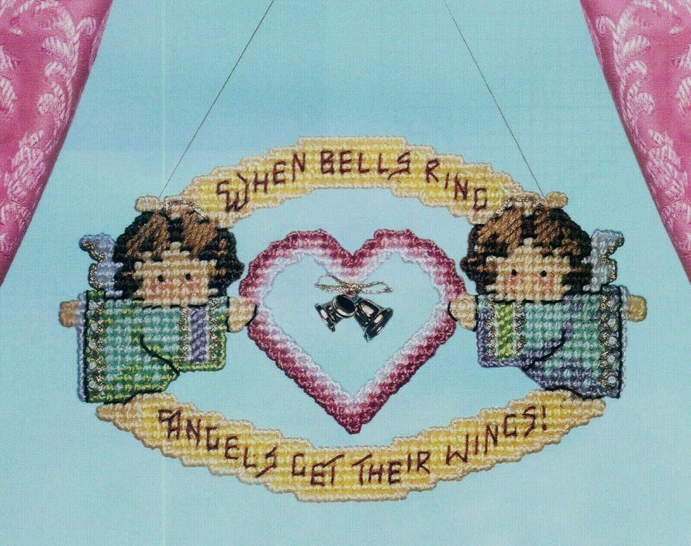 ANGEL WINDOW ORNAMENT HOME DECOR PLASTIC CANVAS PATTERN INSTRUCTIONS