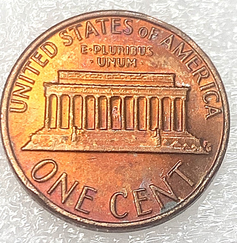 ERROR 1980 P Lincoln Memorial - Rim Error - Toned