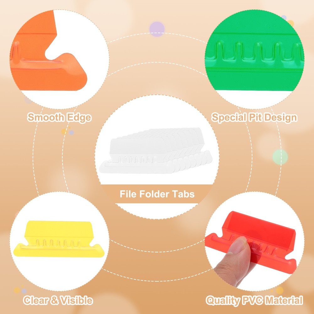 3" File Folder Labels, 48pcs File Folder Tabs with Inserts Labels, Blue Slot