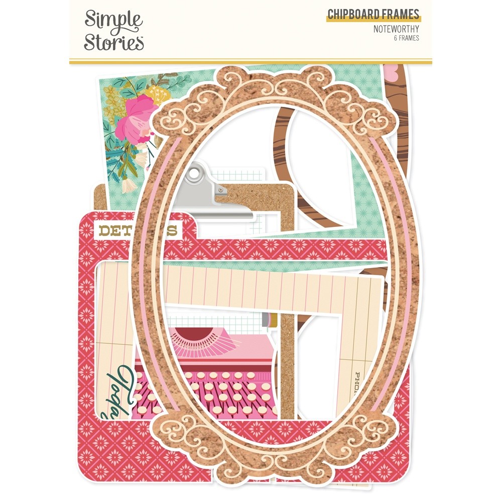 Noteworthy Chipboard Frames-6/Pkg - NTW21325