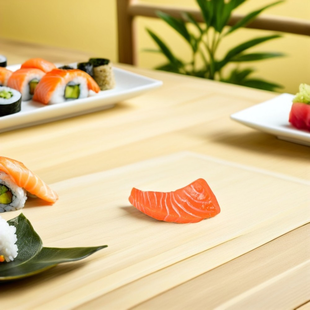 2 Pcs Simulated Salmon Props Artificial Food for Display Fish Models