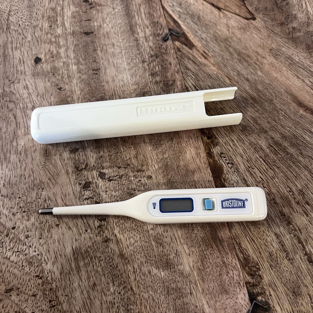 Vintage Bristoline Digital Thermometer & Case