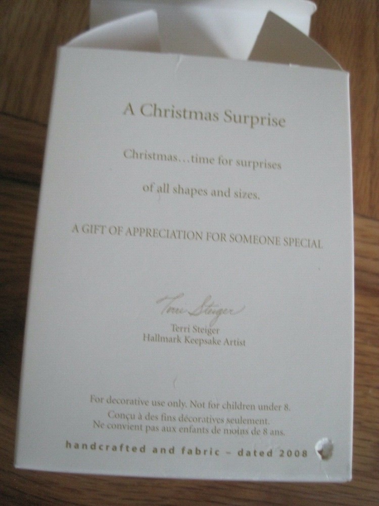 Hallmark Keepsake Ornament A Christmas Surprise 2008 In Box