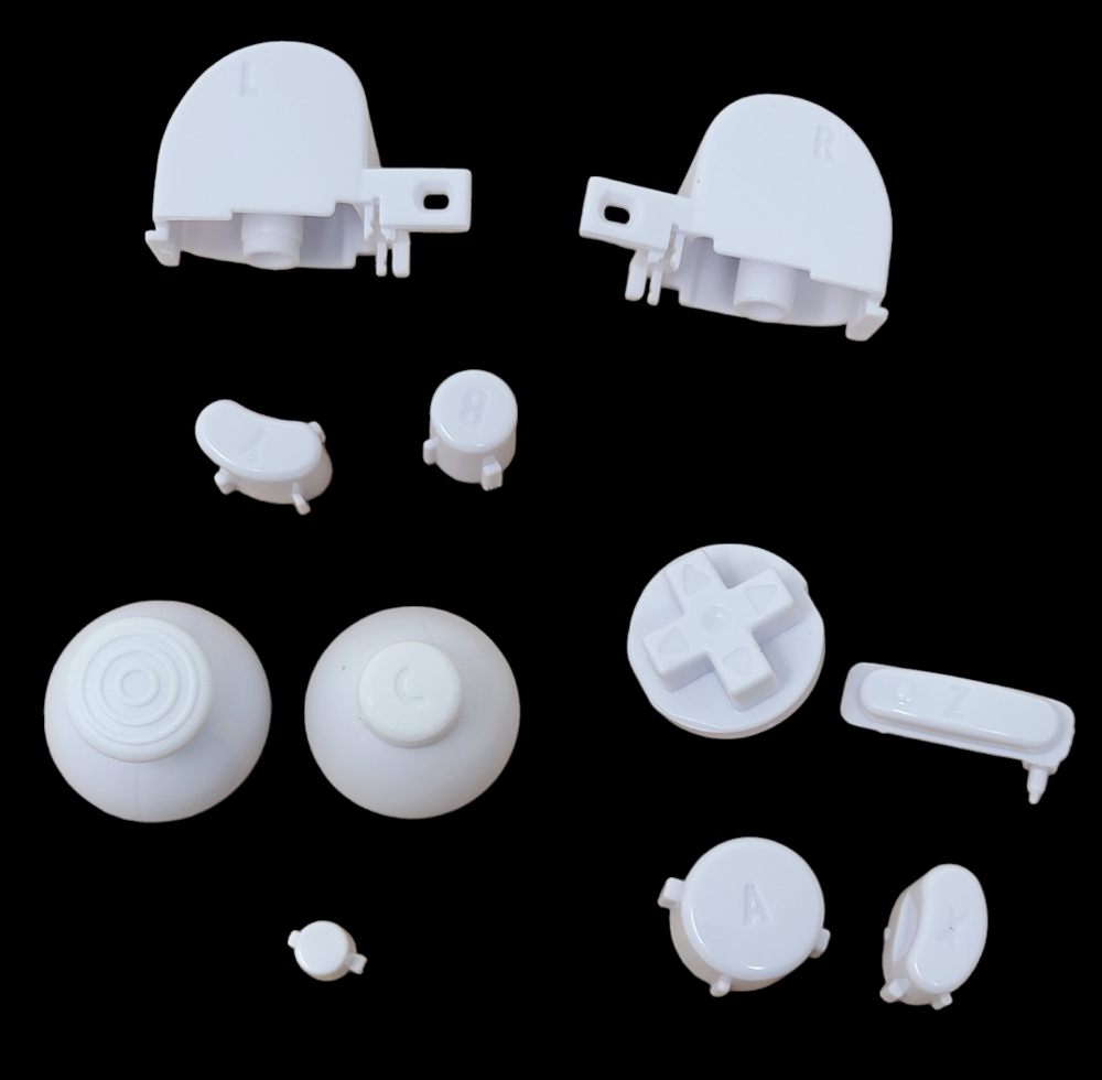 L/R ABXY Z Thumb C Stick Button Shell Replacement For GameCube Controller NGC